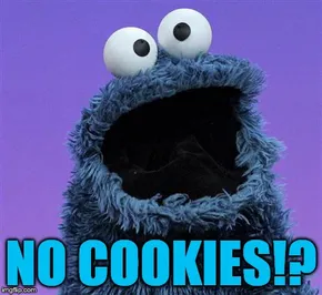 No more cookies!